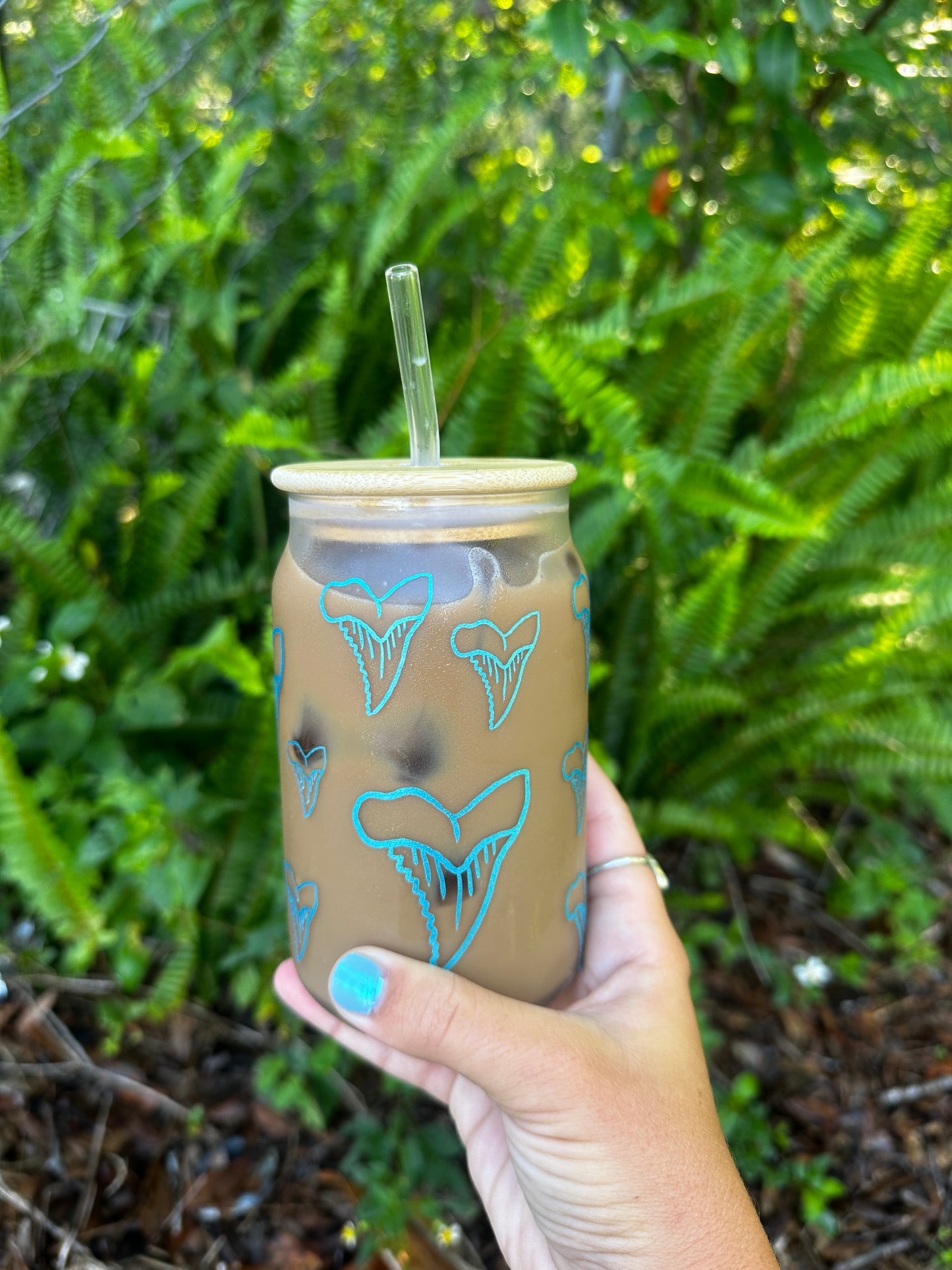 Blue Shark Tooth Cup
