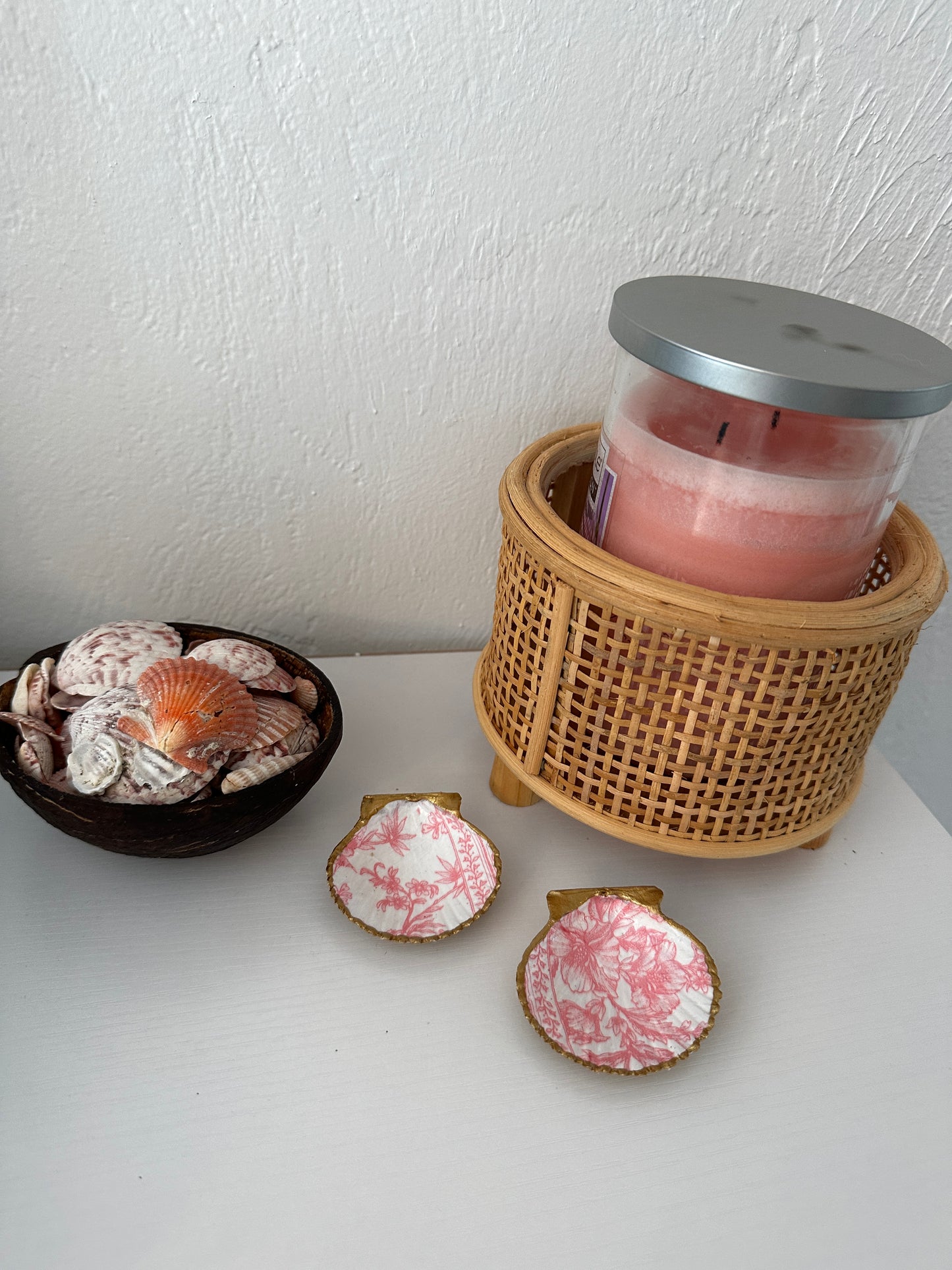 Pink Seas Scallop Shell