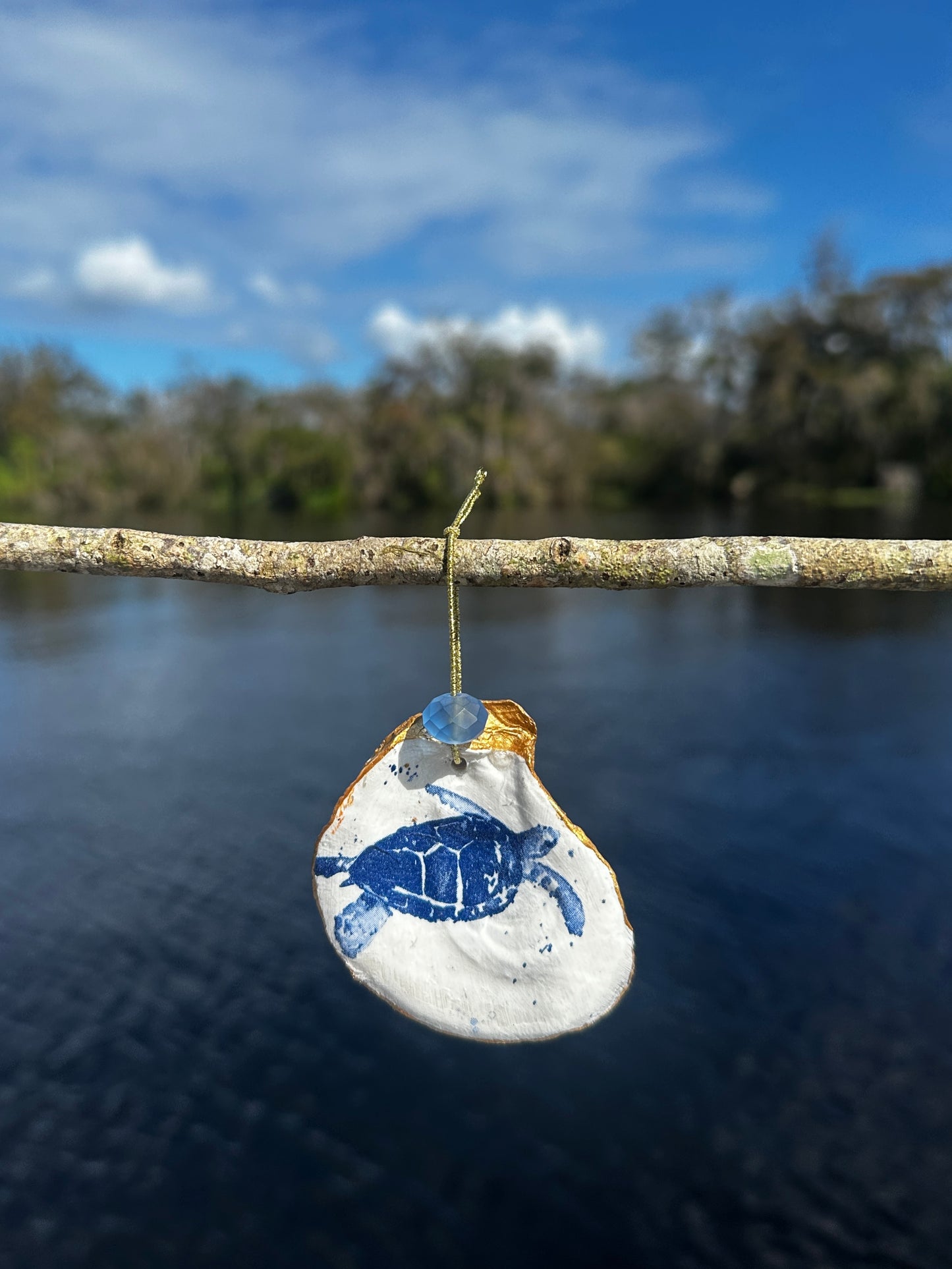 Blue Turtle Ornament