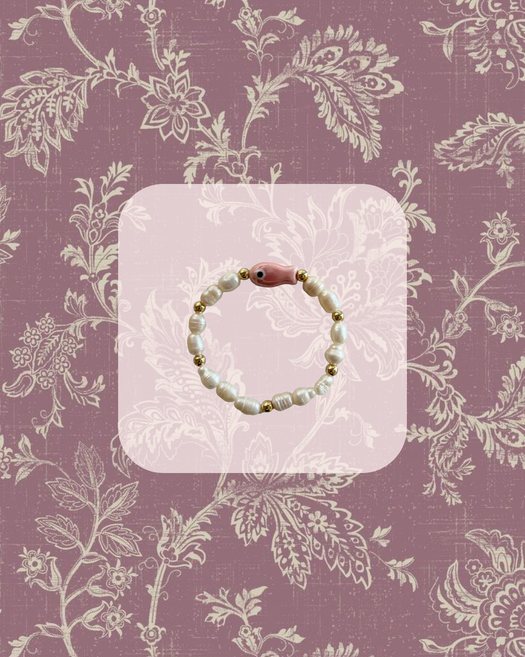 Pink Fish Bracelet