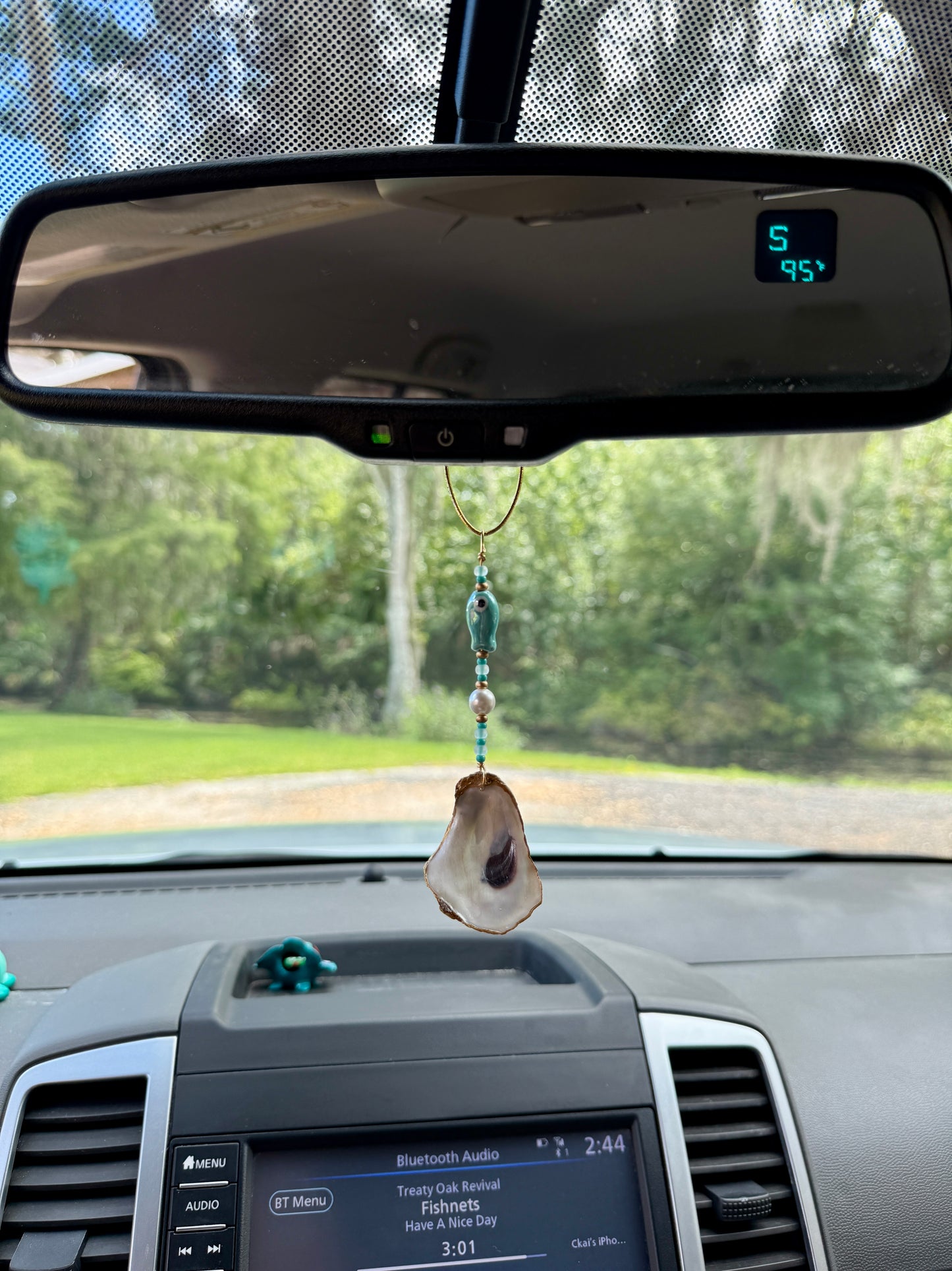 Oyster Car Charm Turquoise
