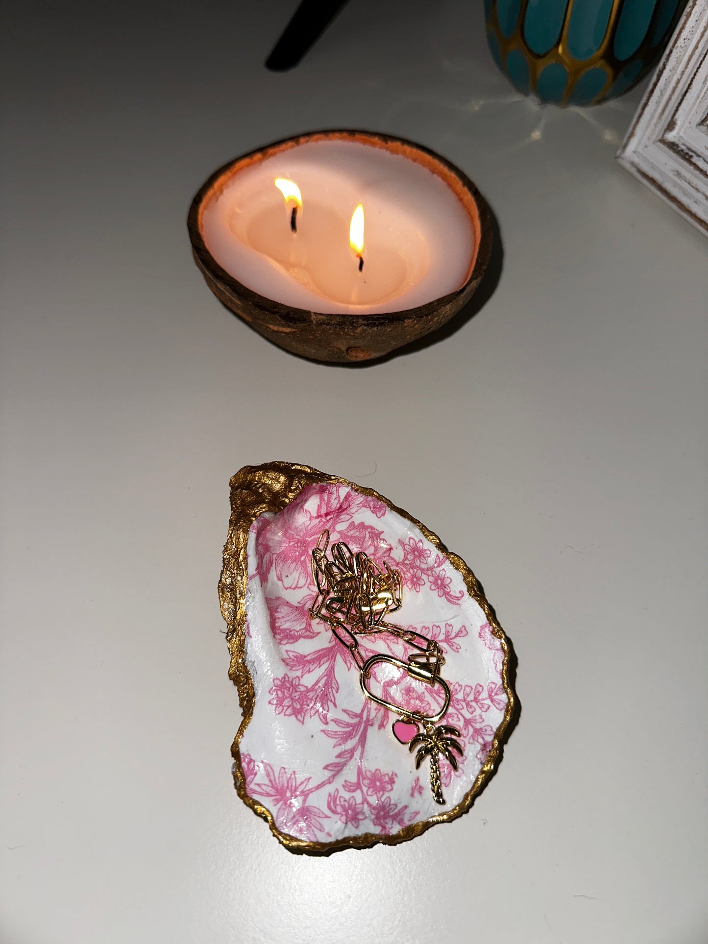 Pink Seas Jewelry Dish Large