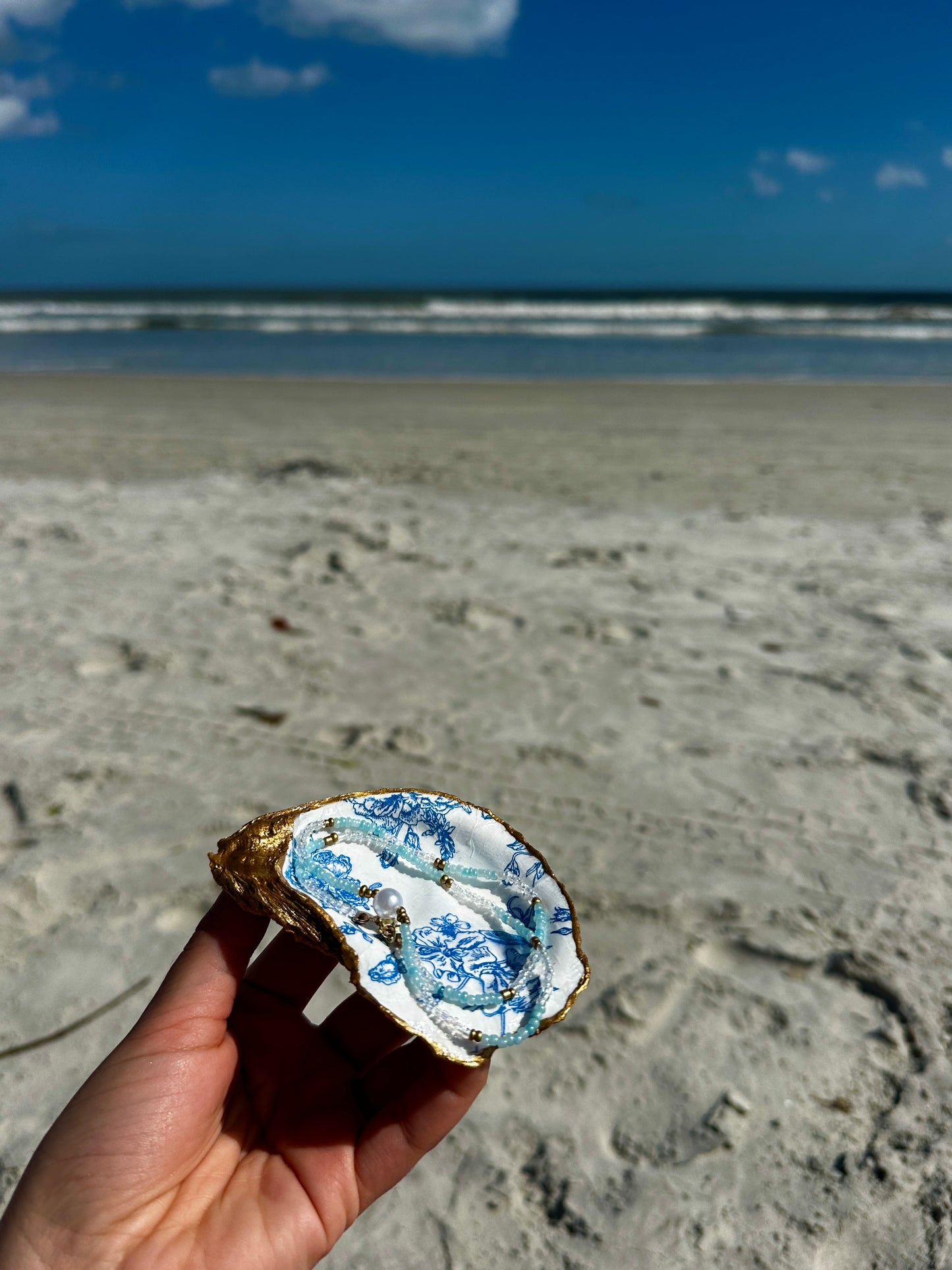 Costal grandma Oyster trinket Large