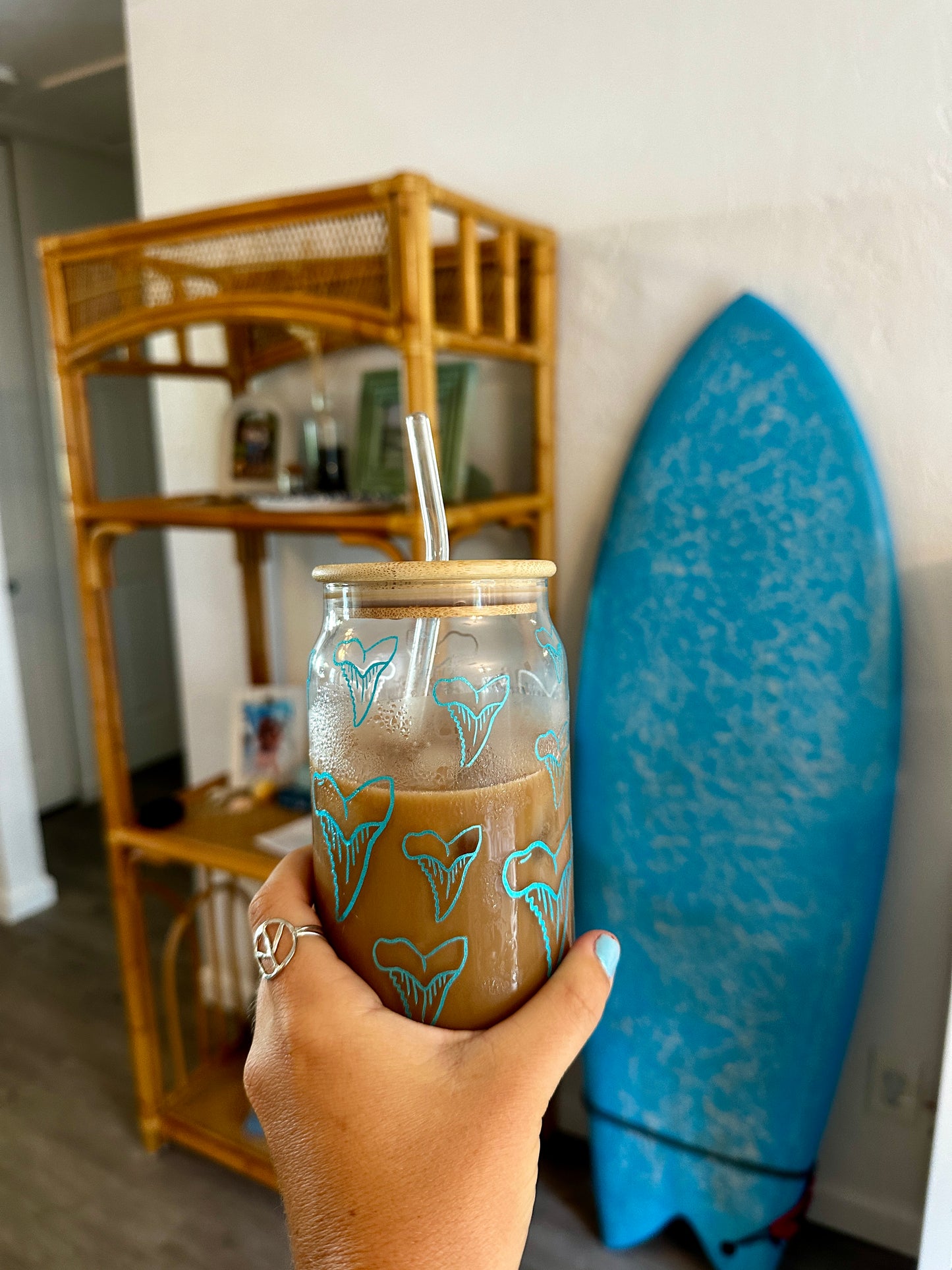 Blue Shark Tooth Cup