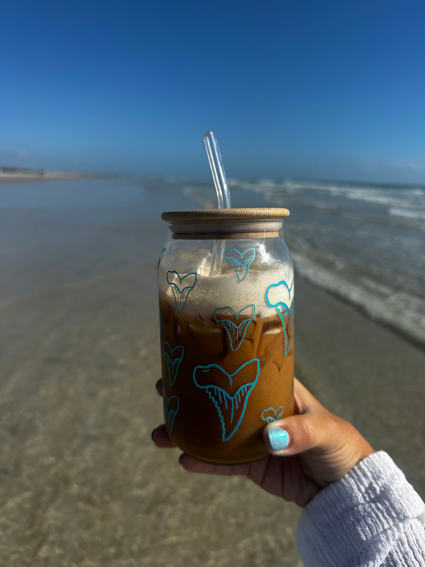 Blue Shark Tooth Cup
