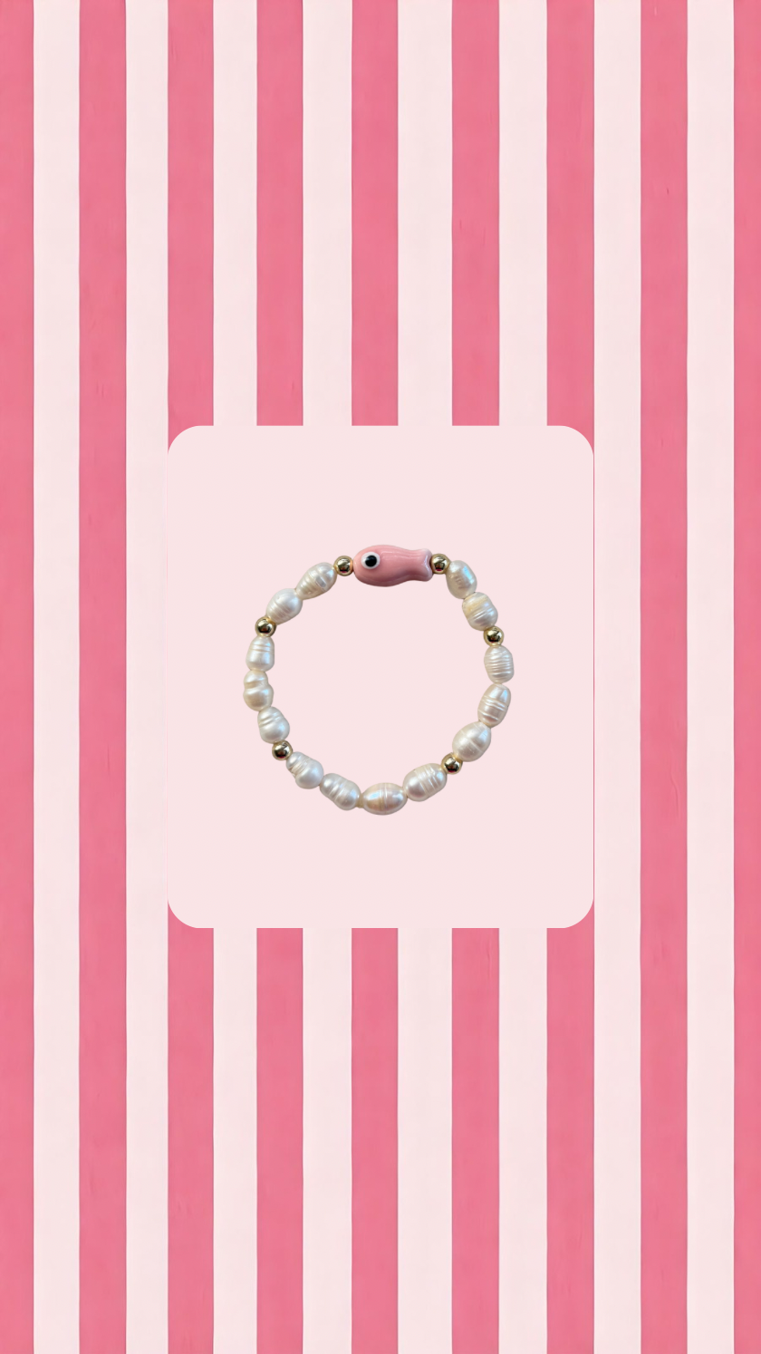 Pink Fish Bracelet