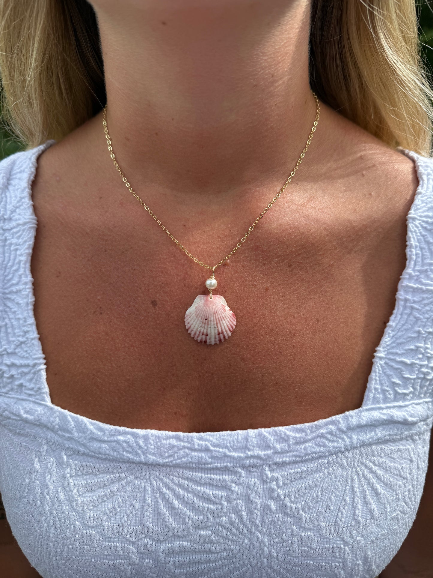 Pink Shell Necklace
