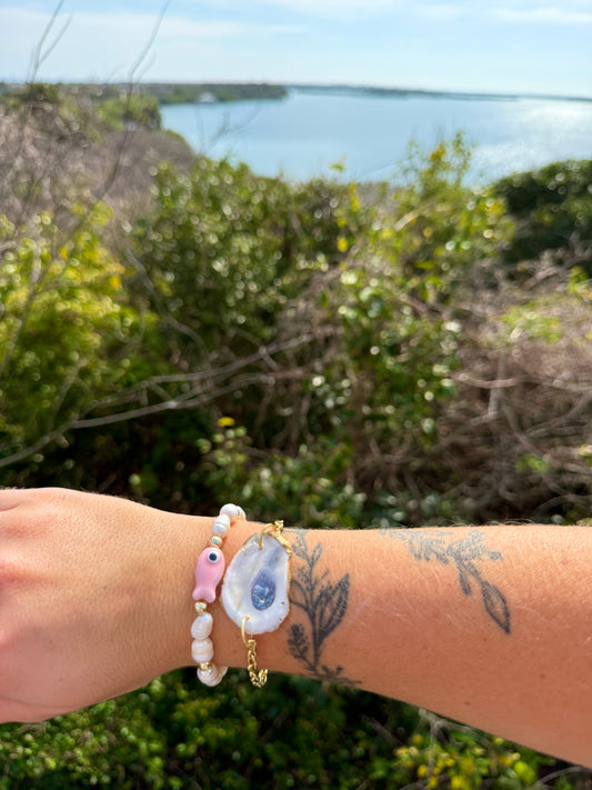 Pink Fish Bracelet