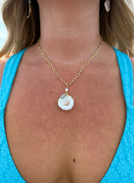 Pearl Oyster Necklace