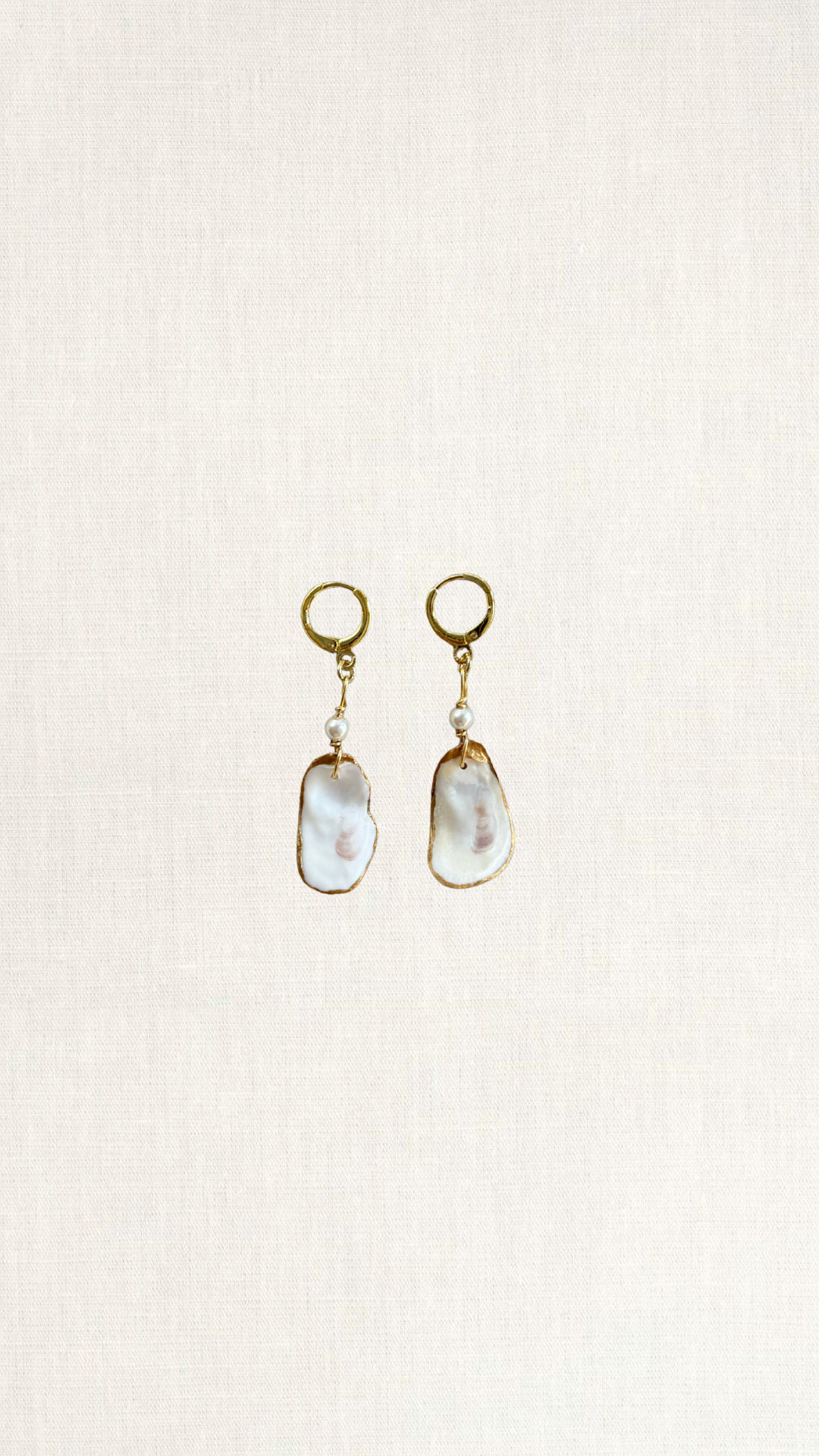 Pearl Oyster Earrings