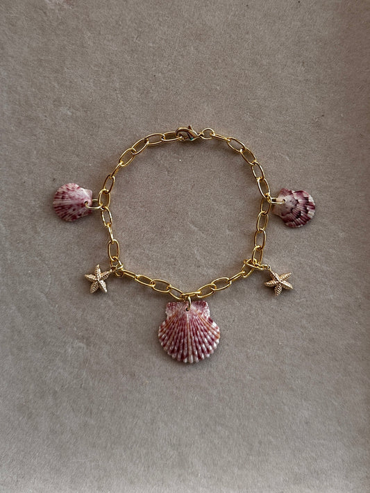 Seashell Charm Bracelet