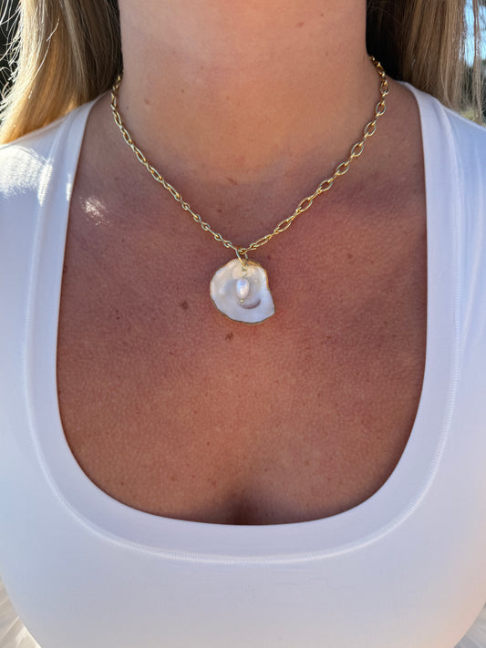 Seashore Oyster Necklace
