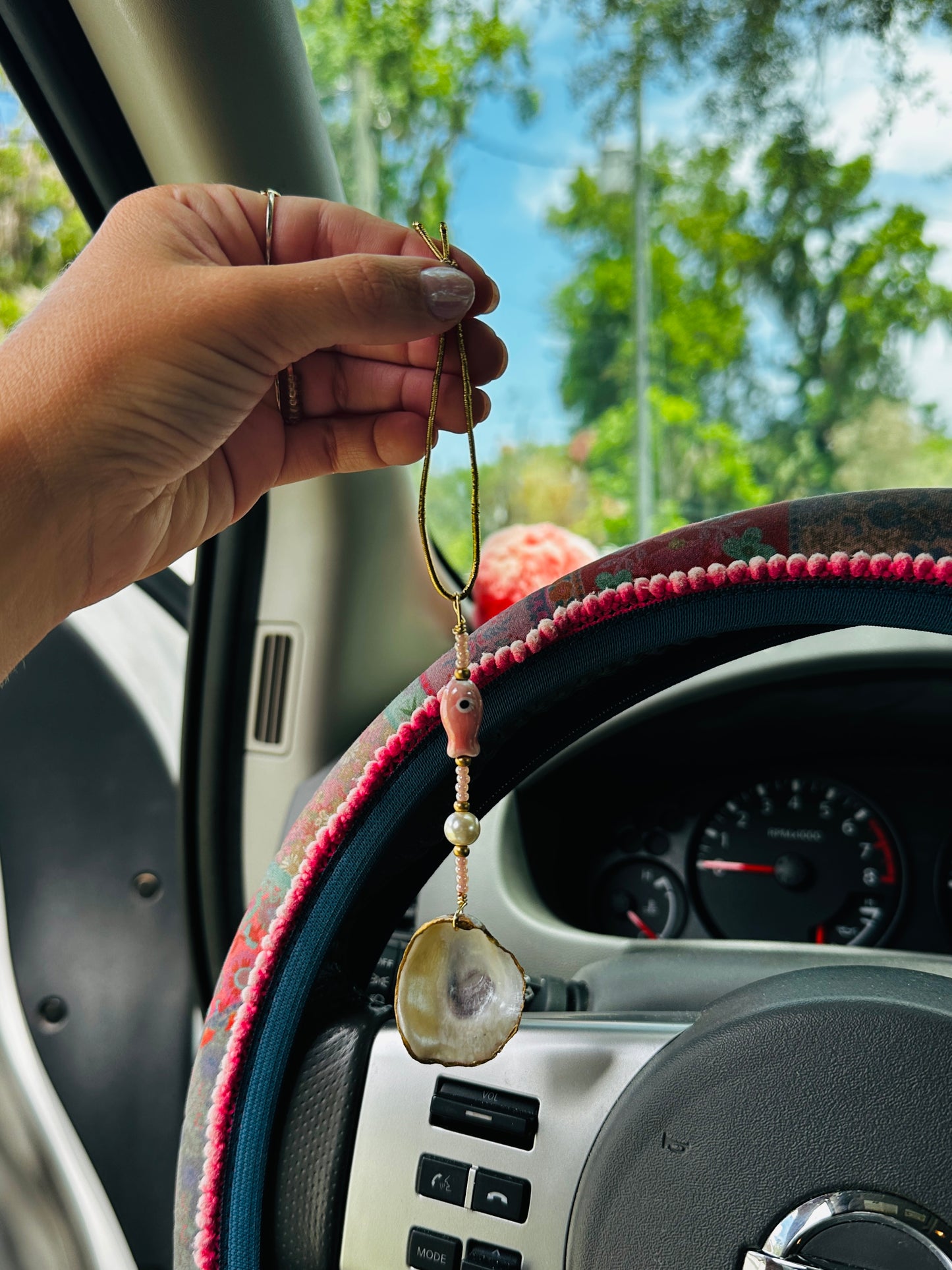 Oyster car charm