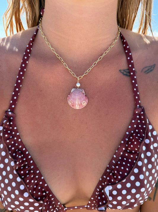 Pink Shell Necklace