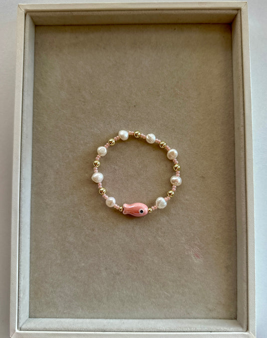 Pink Fish Bracelet