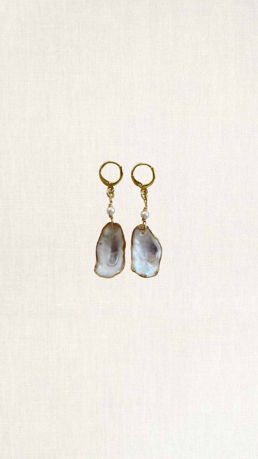 Pearl Oyster Earrings