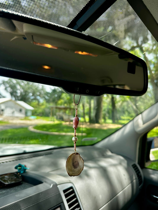 Oyster Car Charm Peach
