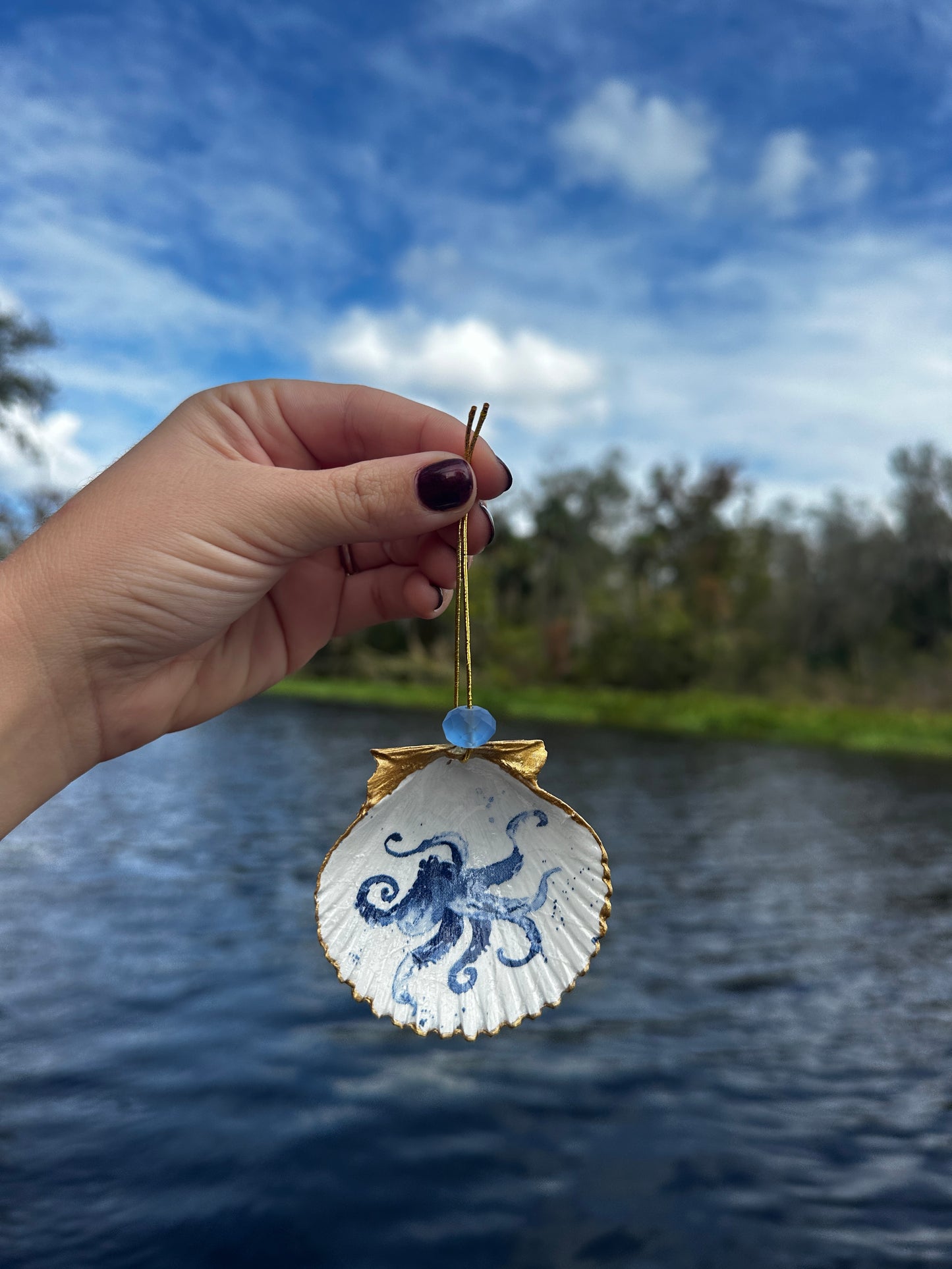 Octopus Shell Ornament