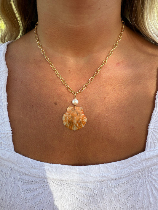 Pumpkin Shell Necklace