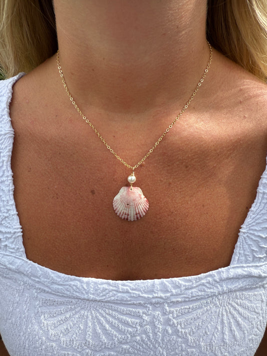Pink Shell Necklace