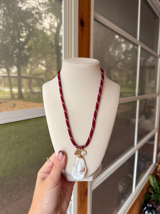 Corded Oyster Necklace