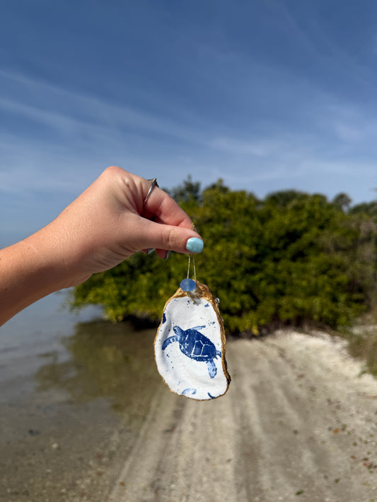 Blue Turtle Ornament