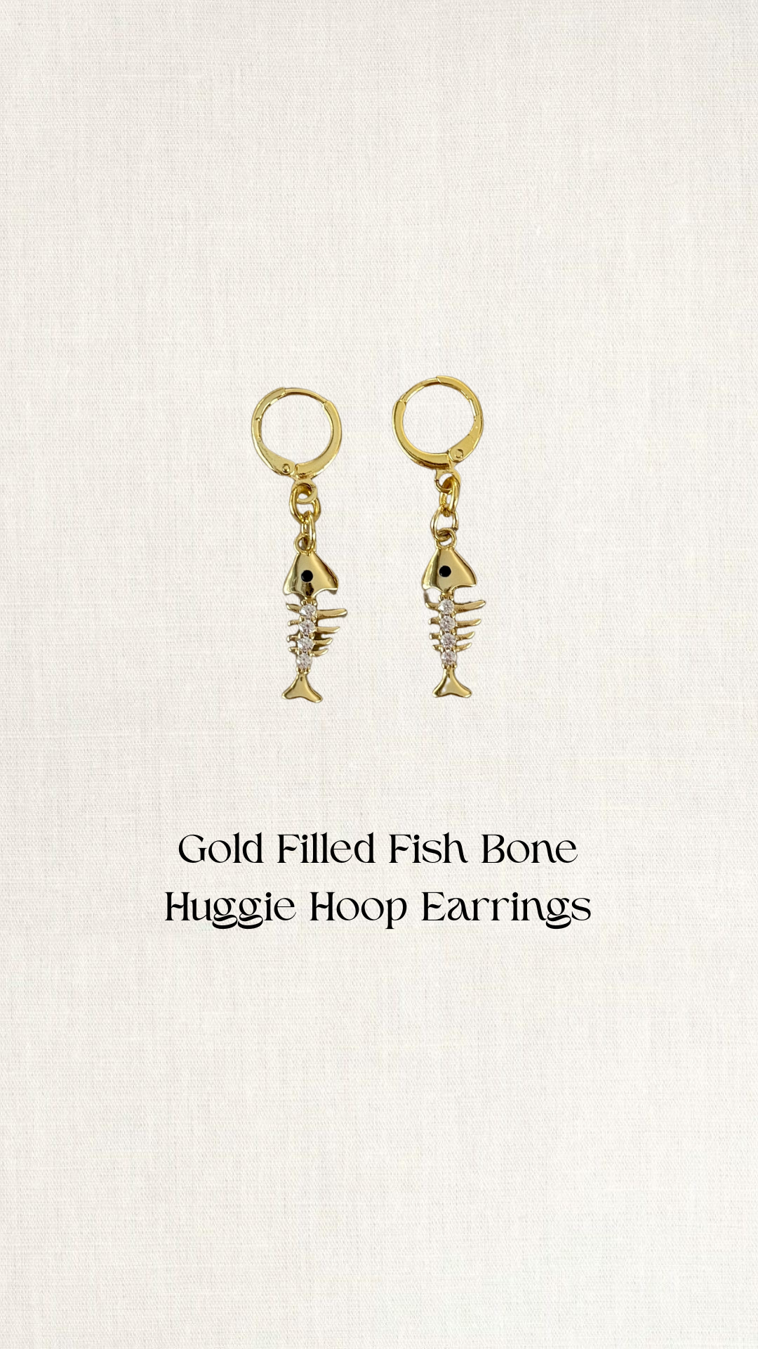Dainty Fish Bone Earrings