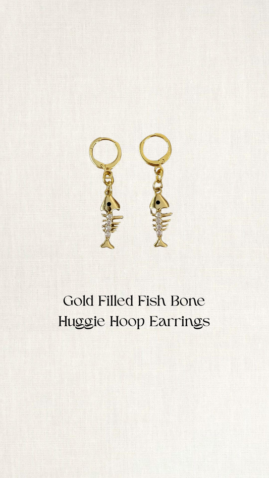 Dainty Fish Bone Earrings