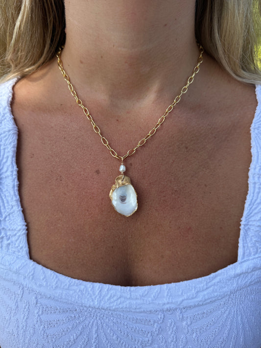 Pearl Oyster Necklace