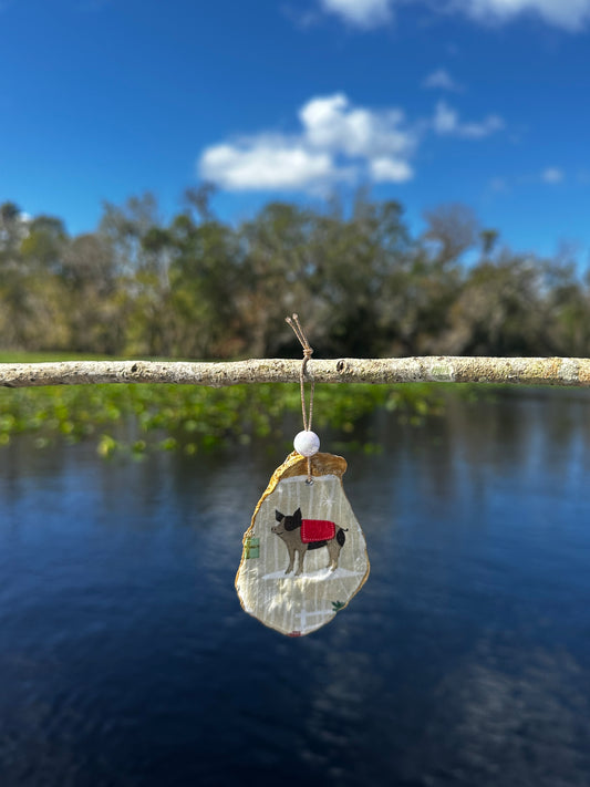 Christmas Pig Ornament